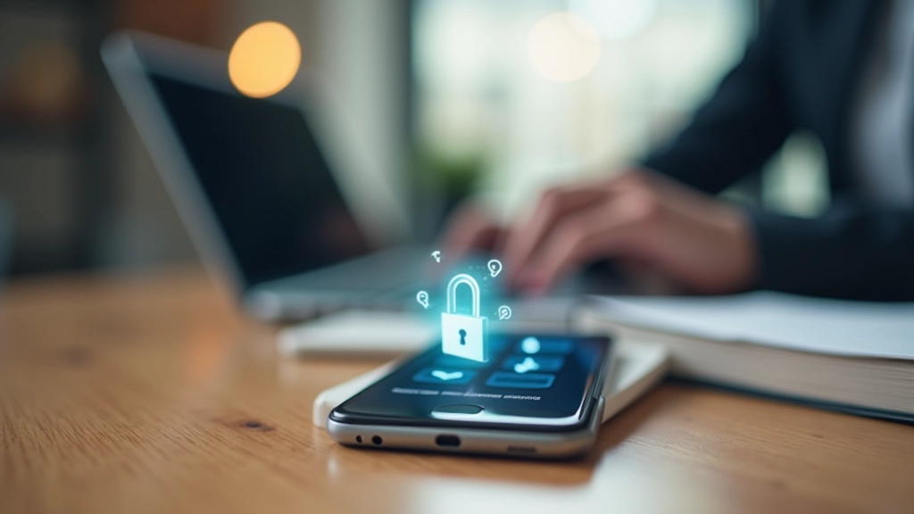 Passwortmanager-App auf Smartphone mit verschlüsseltem Tresor